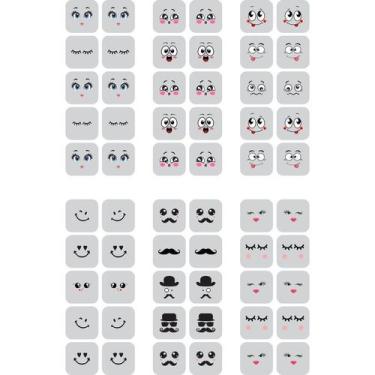 Imagem de 60 Adesivos para Unha Película  SMILEY Decoração Nails  Art - Paty Ade