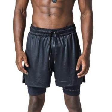 Imagem de Bermuda Esportiva 2 Em 1 Rock & Soda-Masculino