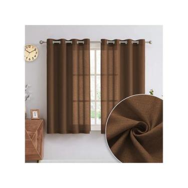 Imagem de Cortina Rustica Texturizada Para Janela 3,00m X 1,6m Para Varão 2m - C