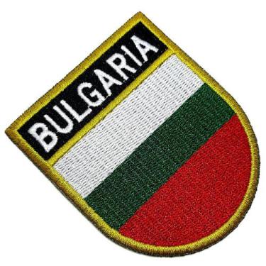Imagem de Bandeira País Bulgária Patch Bordada Termo Adesivo Para Boné - BR44
