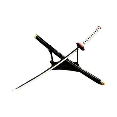 Imagem de Espada Katana Demon Slayer Em Tamanho Real De 25cm, Prop De Cosplay De