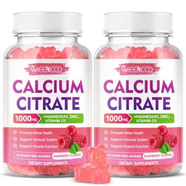 Imagem de Gomas de citrato de cálcio MEENCD 1000mg com vitamina D3 120ct - MEENC