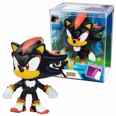 Imagem de Fandom Box Boneco Shadow Sonic The Hedgehog Em Vinil 10cm Líder Brinqu