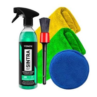 Imagem de Kit Sintra Fast 500ml Vonixx e Acessórios Para Estética Automotiva Karbox