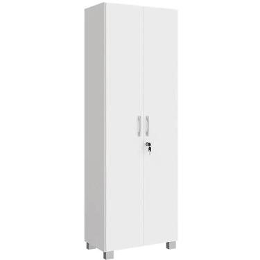 Imagem de Armário Multiuso Vegas 2 Portas com Chave San Marino Cor Branco
