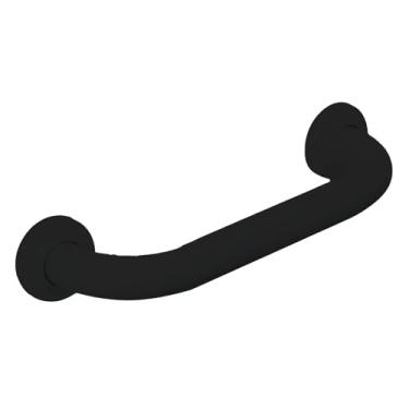 Imagem de Barra Apoio Banho Preto Segurança Aluminio 30cm Sicmol