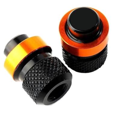 Imagem de Tampa de válvula de pneu de roda de motocicleta compatível com Y&AMAHA MT07 FZ07 MT09 FZ09 FJ09 MT03 MT25 MT125 MT10 FZ10 MT-07 2021-2024 (laranja Y)