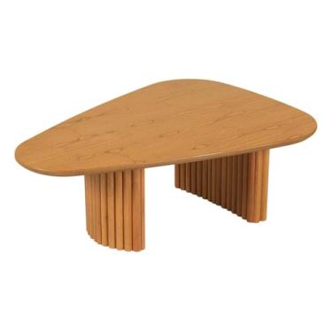Imagem de Mesa de Centro Alta de Madeira Harmonia – Design Moderno, Ideal para Sala de Estar – Meu Móvel de Madeira