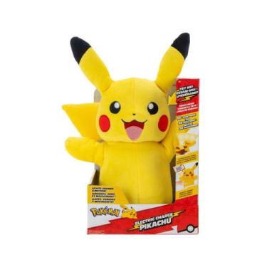 Imagem de Pelúcia pokémon de luxo pikachu 35cm com luz e som - sunny 002613