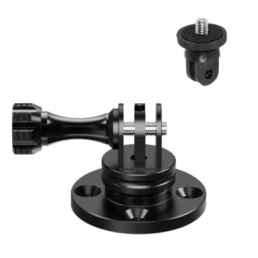 Imagem de Base de montagem com fenda tripla, base rosqueada circular de alumínio, com parafusos de 1/10.2 cm e 3/20.3 cm, adaptador de mesa montado na parede, placa de montagem para câmera Magic Arm