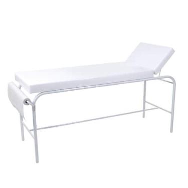 Imagem de Maca Fixa Profissional sem Orifício e Suporte de Papel Branca Estética