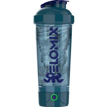 Imagem de VELOMIX Coqueteleira elétrica – copo misturador recarregável por USB, plástico livre de BPA, 680 g (azul)