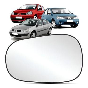Imagem de Lente Retrovisor CLIO 1996 a 2012 LOGAN 2007 a 2009 - SEM BASE - Refil