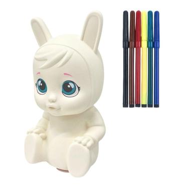 Imagem de Cofrinho Pintura Cry Babies Com Canetinhas Hidrográficas