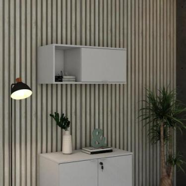 Imagem de Armário Aéreo C/Nicho e Porta Basculante 35x80x35cm - Metalig
