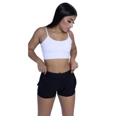 Imagem de Shorts Feminino 2 Em 1 De Academia Fitness - JinkingsStore, Preto, P