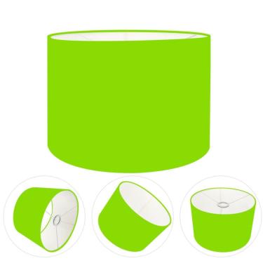 Imagem de Cúpula Abajur Cilíndrica Cp-8022 Ø45x30cm Verde Limão