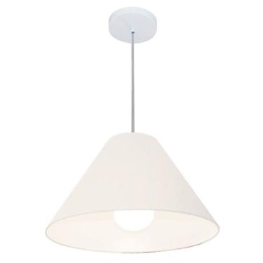 Imagem de Pendente Cone Branco MJ-4078 Para Mesa de Jantar e Estar