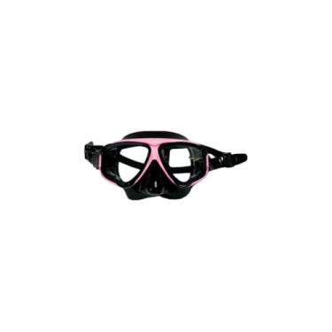 Imagem de Kit Mergulho Adulto com Snorkel Full Face, Máscara e Óculos de Mergulho Profissional - Acessórios para Praia(ROSA)
