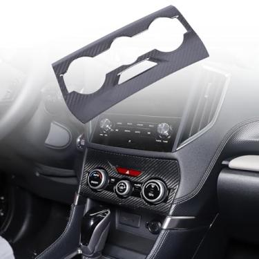 Imagem de Aotumcer Moldura para painel de controle de volume do interruptor de ar condicionado para Subaru Forester Acessórios para Subaru Forester Capa do painel de controle de volume compatível com Subaru