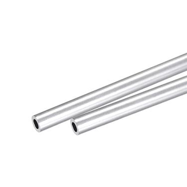 Imagem de Tubo redondo de alumínio 6063 8 mm OD 5 mm diâmetro interno 250 mm tubo de comprimento 2 peças