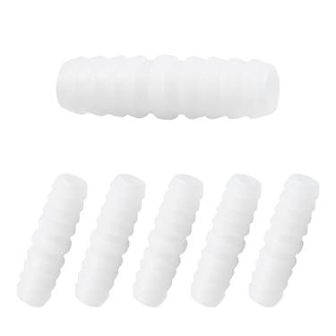 Imagem de 6 peças de acessórios de mangueira de plástico de 3/20.3 cm x 3/20.3 cm, conectores de união adaptador de junta de emenda farpada para aquário, doméstico, combustível, gás, líquido, reparo de
