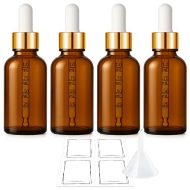 Imagem de Bumobum Frasco conta-gotas de 30 ml com tampa dourada, Âmbar