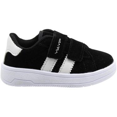 Imagem de Tênis Casual Infantil Via Vip Fechamento Contato Camurção Menino