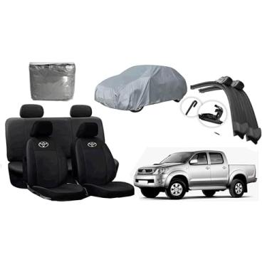 Imagem de Capa de couro +Capa de cobrir + Limpador de para - brisa -Toyota hilux 03-13