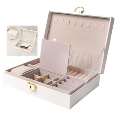 Imagem de Porta Joias Anel Brinco Relogio Cordao Pulseira Acessorio Caixa Estojo