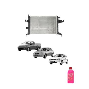 Imagem de Kit Radiador GM Corsa 2002 Montana 1.8 2003 C/Ar + Adicional Visconde Rosa Pronto Uso