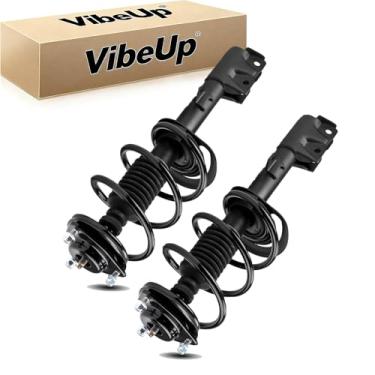 Imagem de VibeUp Conjunto completo de suportes dianteiros com mola helicoidal para 2007-2017 para Jeep Compass Patriot 2007-2012 para Dodge Caliber Shock Absorber Assembly Substitui OE 172367 172368