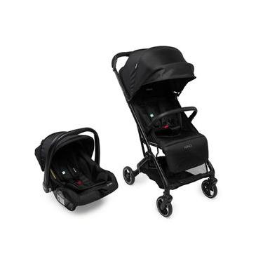 Imagem de Carrinho com Bebê Conforto Travel System Nino Duo Preto Infinito - Infanti