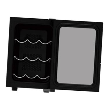Imagem de SiaBiced Armário para vinhos, refrigerador de champanhe, display LED, refrigerador para vinhos com 6 garrafas, temperatura ajustável para reuniões familiares