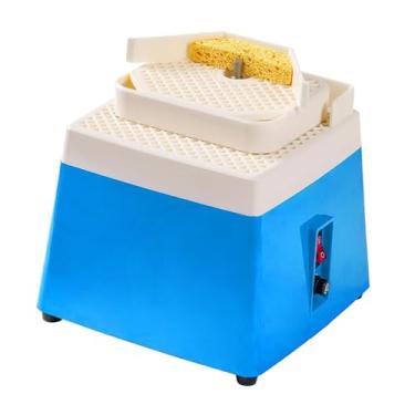 Imagem de Esquirla Mini máquina de esmeril para vitrais, ferramenta de esmeril DIY com broca de 1/8'' para artes e decoração, estúdio doméstico, Azul