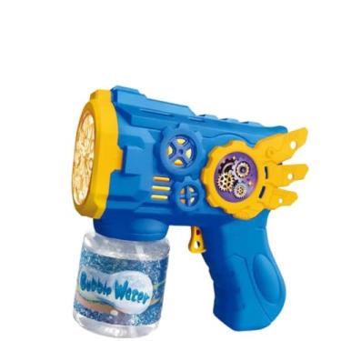 Imagem de Lança Bolhas Automática com Luzes LED Máquina de Sabão Brinquedo Mágico Infantil Ideal para Verão Festas Escolares Aniversários e Crianças Felizes