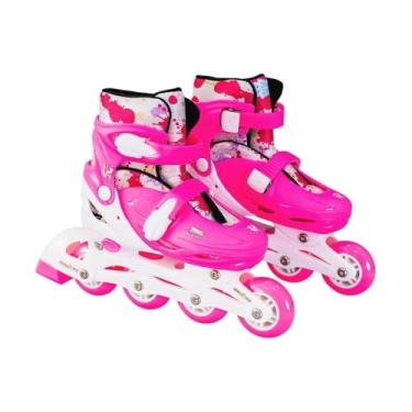 Imagem de Patins Infantil Ajustável 31–34 com Kit de Proteção Cromática Conforto, Segurança e Diversão para Crianças