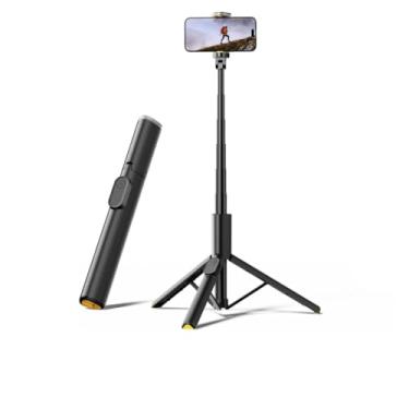 Imagem de Tripé Selfie Stick 60" Leve com Controle Remoto Sem Fio e Haste Extensível para Smartphones até 7,0" polegadas