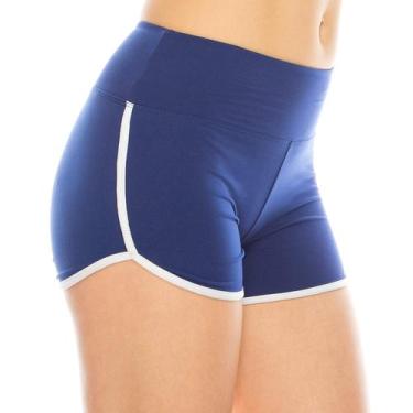 Imagem de Shorts Booty ALWAYS Sexy Cute Soft Yoga Dance Women Blue S