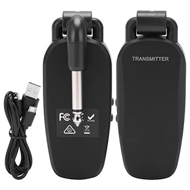 Imagem de LiebeWH Receptor Transmissor Sem Fio de Guitarra, Construção ABS, Conexão Estável, Sinal Não Compactado, para Guitarra Elétrica e Baixo
