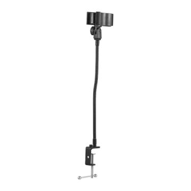 Imagem de Suporte de Microfone com Eixo Flexível Ajustável Clamp-on Mesa para Transmissão Acessório
