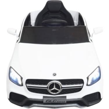 Imagem de Carro Elétrico Infantil 12V, Branco, com Controle Remoto, Bateria Recarregável, LED, USB, Bluetooth, 105x68x43cm, para Crianças Acima de 3 Anos