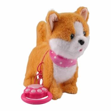 Imagem de Cachorro Robô - Pelúcia Interativa que Anda e Música | Animal de Estimação Animado que Canta e Late,Para Meninos Meninas Família Brincar em Interior Presente Natal Aniversário