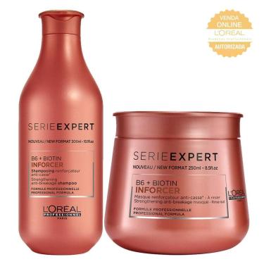 Imagem de Kit Shampoo + Máscara L'Oréal Professionnel Serie Expert Inforcer-Unissex