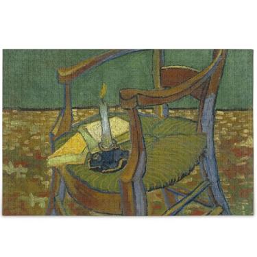Imagem de Vangogh Paul Gauguin's Poltrona quebra-cabeças para adultos 500 peças divertidas arte boba quebra-cabeças rígidos pintura de decoração de arte personalizada, 52 cm x 37,8 cm