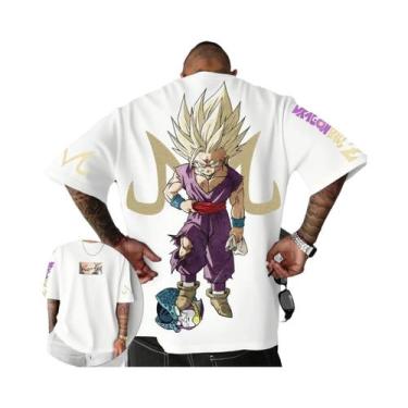 Imagem de Camiseta De Anime Dragon Ball Luffy Para Homens, Manga Curta, Casual, 