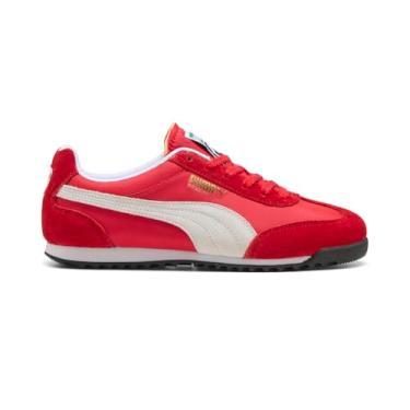 Imagem de PUMA Tênis feminino Arizona, Para todos os tempos, vermelho/branco/dourado, 35