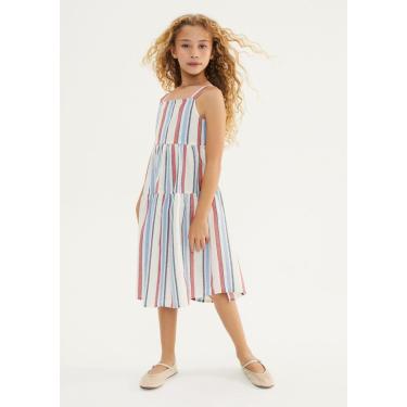 Imagem de Vestido Infantil Fio Tinto Listrado-Feminino
