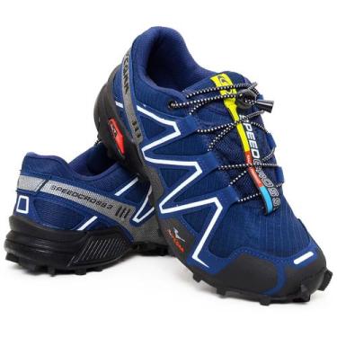 Imagem de Tênis Speed Cross Trail Montanha Aventura Bike Trilha Enduro, 42, Azul