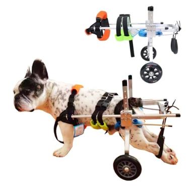 Imagem de Cadeira de rodas ajustável para cães de raças pequenas - Carrinho para cães com deficiência PPS/P/M/G com rodas, multicolorido, melhora a mobilidade para recuperação das pernas traseiras